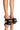 Front View Azalea Wang Easy With You Chunky Sandal In Black