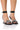 Side View Azalea Wang Effortless Flower Sandal In Black