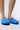 Front View Azalea Wang Efryn Blue Flower Embroidered Clog