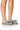 Front View Azalea Wang Eileen Embellished Filp Flop Sandal In Denim