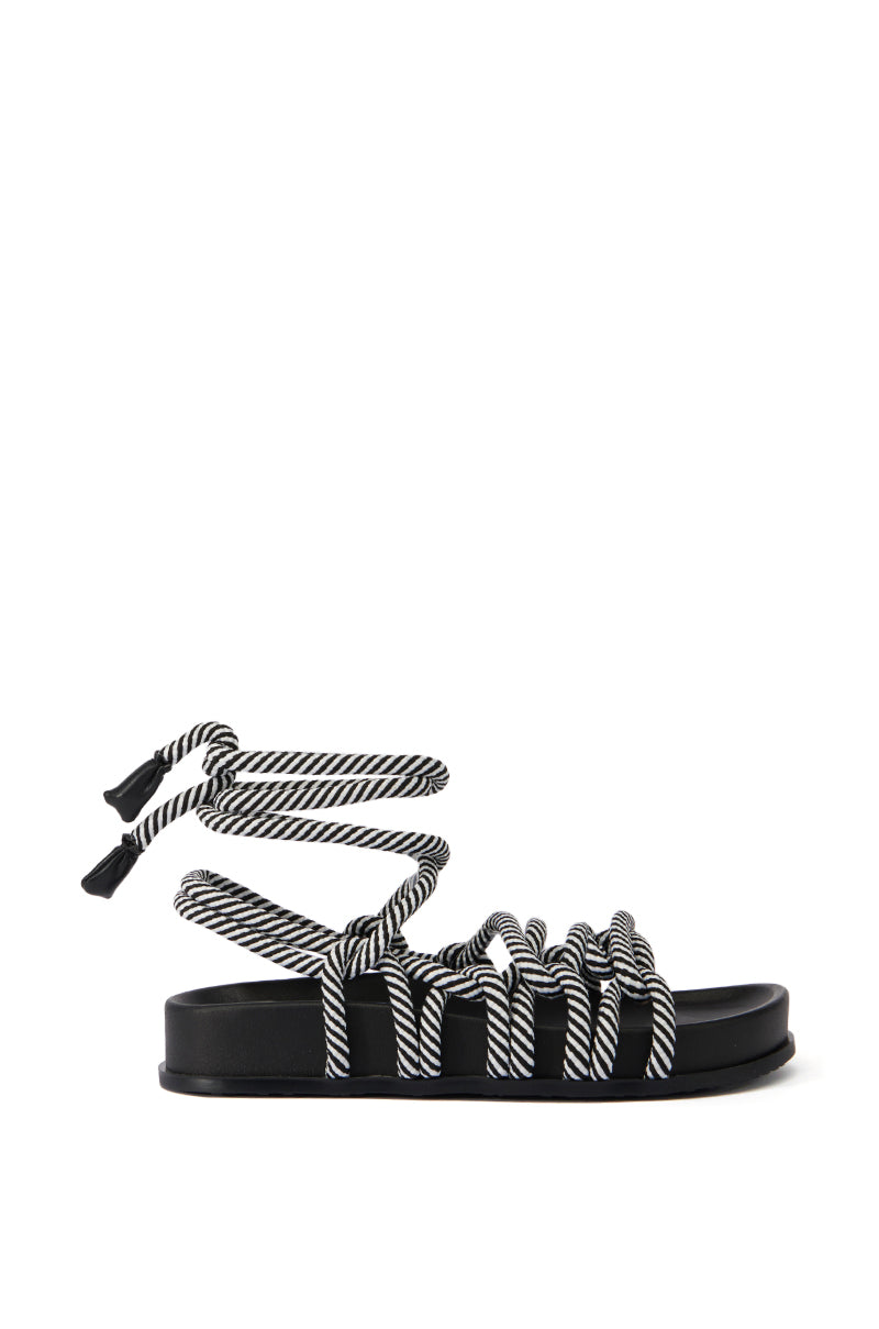 Side View Azalea Wang Einer Black Sandal 3