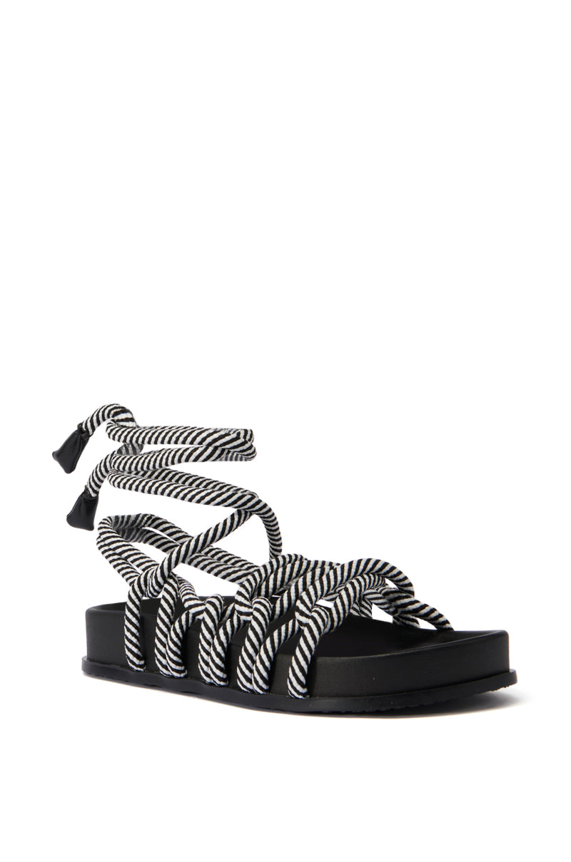 Back View Azalea Wang Einer Black Sandal 4