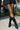 Side View Azalea Wang Elaborate Black Abstract Wedge Heel Boot