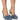 Front View Azalea Wang Eliza Embellished Bow Pump In Denim