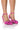 Front View Azalea Wang Eliza Embellished Bow Pump In Fuchsia