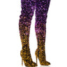 Front View Azalea Wang Elliana Ombre Sequin Thigh High Boot In Multi