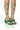 Front View Azalea Wang Elvirda Circle Sandal In Green