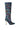 Side View Azalea Wang Ember Rhinestone Denim Stiletto Boot In Multi