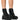 Front View Azalea Wang Especial Combat Bootie In Black