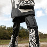 Front View Azalea Wang Esperanza Western Bootie In Black White