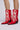 Front View Azalea Wang Esperanza Western Bootie In Red