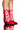 Side View Azalea Wang Esperanza Western Bootie In Red