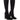 Front View Azalea Wang Estate Neoprene Knee High Boot In Black