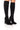 Front View Azalea Wang Estate Neoprene Knee High Boot In Black