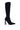 Side View Azalea Wang Estate Neoprene Knee High Boot In Black