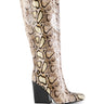 Back View Azalea Wang Evergreen Multi Snake Boot