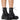 Front View Azalea Wang Exton Black Combat Bootie