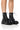 Front View Azalea Wang Exton Black Combat Bootie