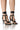 Front View Azalea Wang Fabbi Black Gladiator Sandal