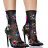 Front View Azalea Wang Fairground Multi Gem Cluster Mesh Bootie