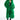 Front View Azalea Wang Faux Fur Panel Hooded Trench In Green