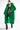 Side View Azalea Wang Faux Fur Panel Hooded Trench In Green