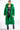 Detail View Azalea Wang Faux Fur Panel Hooded Trench In Green