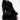 Front View Azalea Wang Faux Fur Trim Peplum Moto in Black