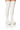 Front View Azalea Wang Favored Pu Thigh High Boot With 4 Way Stretch In White