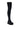 Back View Azalea Wang Favored Stretch Pu Thigh High Boot In Black