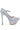 Side View Azalea Wang Feliz Rhinestone Embellished Platform Stiletto Pump In Silver