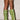 Front View Azalea Wang Fernie Green Snake Boot