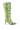 Back View Azalea Wang Fernie Green Snake Boot