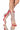 Front View Azalea Wang Fight For It Stiletto Bootie Sandal In Red