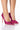 Front View Azalea Wang Find Me On The Dancefloor Rhinestone Pvc Pump In Fuchsia