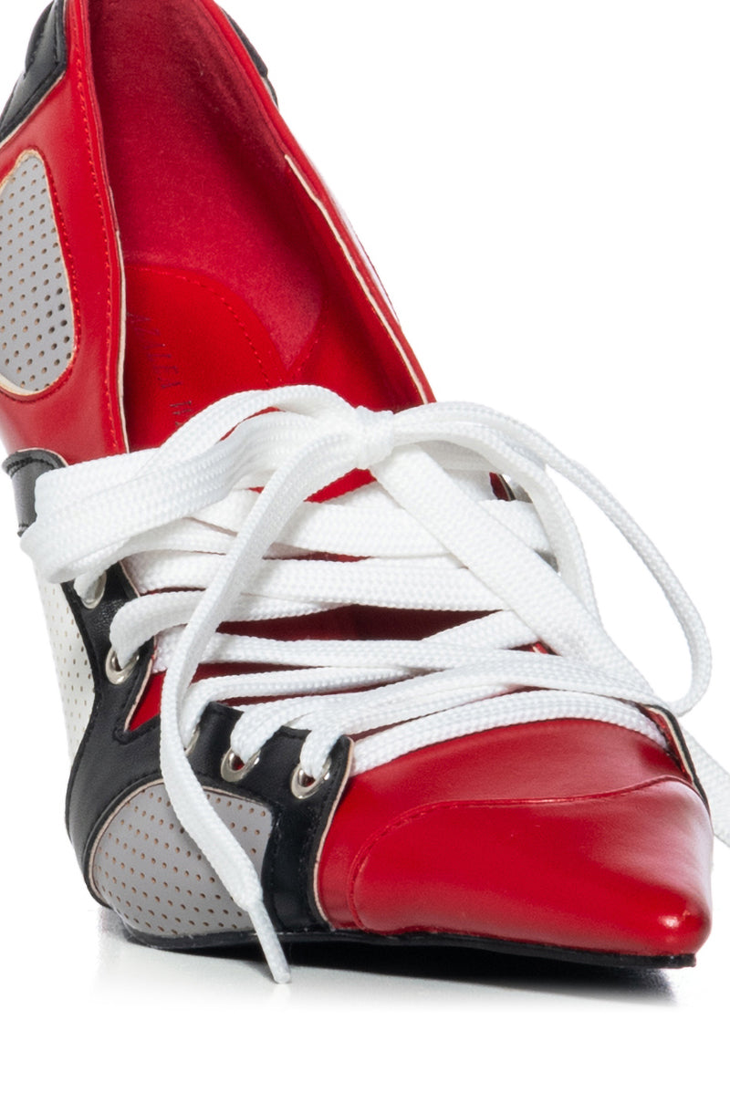 Full View Azalea Wang First String Sporty Pump In Red