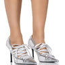 Front View Azalea Wang First String Sporty Pump In Silver