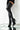 Front View Azalea Wang First To Say Goodbye Fitted Thigh High Stiletto Boot in Black Pu