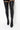 Back View Azalea Wang First To Say Goodbye Fitted Thigh High Stiletto Boot in Black Pu