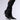 Front View Azalea Wang Floryan Black Western Boot With Silver Toe Cap