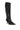 Back View Azalea Wang Floryan Black Western Boot With Silver Toe Cap