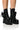 Front View Azalea Wang Follow Chunky Combat Bootie In Black