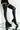 Front View Azalea Wang Forever Lost In Time Fitted Thigh High Flat Boot in Black Pu