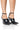 Front View Azalea Wang Fossa Embellished Strap Pump In Black