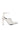 Side View Azalea Wang Fossa Embellished Strap Pump In White