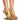 Front View Azalea Wang Foxy Floating Wedge Sandal In Gold