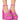 Front View Azalea Wang Francie Embellished Chunky Sandal In Pink