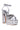 Back View Azalea Wang Francie Embellished Chunky Sandal In Silver