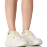 Front View Azalea Wang Francille Holographic Futuristic Sneaker