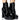 Front View Azalea Wang Freddie Chunky Lace Up Bootie In Black